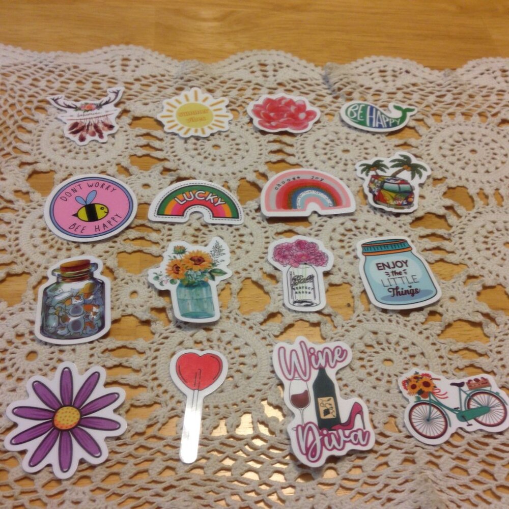 Stickers,Tear-resistant.  Boho vibe